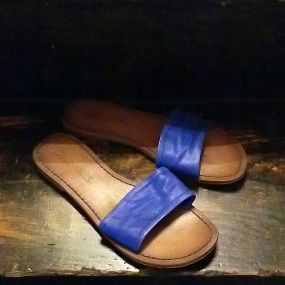 Sandals - Leather upper man made sole